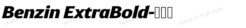 Benzin ExtraBold字体转换